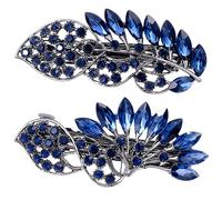 CHANZET Lot de 2 barrettes à cheveux vintage avec strass scintillants - Pour femme et fille