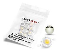 CHANZON 10 pcs Puce LED Haute Puissance 1W Blanc Naturel 4000K-4500K (300mA-350mA/DC 3V-3.4V/1watt) Intensité Super Lumineuse SMD COB Composants Émetteur de Lumière Diode Perles DIY Éclairage…