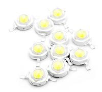 CHANZON 10 pcs Puce LED Haute Puissance 3W Blanc (6000K-6500K/600mA-700mA/DC 3V-3.4V/3 Watt) Intensité Super Lumineuse SMD COB Composants Émetteur de Lumière Diode Ampoule Lampe Perles DIY Éclairage