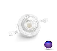 CHANZON 10 pcs Puce LED Haute Puissance 3W Violet Ultraviolet (UV 410nm/400mA-500mA/DC 3V-3.4V/3 Watt) SMD COB Composants Émetteur de Lumière Diode 3 W Ultra Violet Ampoule Lampe Perles DIY Éclairage