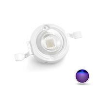 CHANZON 10 pcs Puce LED Haute Puissance 3W Violet Ultraviolet (UV 425nm/400mA-500mA/DC 3V-3.4V/3 Watt) SMD COB Composants Émetteur de Lumière Diode 3 W Ultra Violet Ampoule Lampe Perles DIY Éclairage
