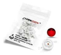 CHANZON 10 pcs Puce LED Haute Puissance à Bord 1W Rouge (300mA-350mA/DC 2V-2.2V/1watt) Intensité Super Lumineuse SMD COB Composants Émetteur de Lumière Diode Ampoule Lampe Perles DIY Éclairage