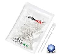 Chanzon 100 pcs 2x3x4 Blanc LED Diode Lumières (Carré Transparent Transparent DC 3V 20mA) Lumineux Ampoule Lampes Composants Électroniques Indicateur Diodes Émettrices De Lumière