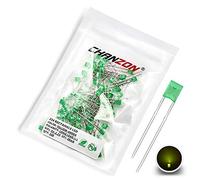 CHANZON 100 pcs 2x3x4 Jaune-Vert Diffusé LED Diodes Lumières (Lentille Verte Colorée Givrée Carrée DC 2V 20mA) Ampoule Lampes Composants Électroniques Indicateur Diodes Émettrices De Lumière