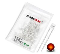 CHANZON 100 pcs 2x3x4 Orange LED Diode Lumières (Carré Transparent Transparent DC 2V 20mA) Lumineux Ampoule Lampes Composants Électroniques Indicateur Diodes Émettrices De Lumière