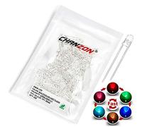 Chanzon 100 pcs 3mm RGB Multicolore Clignotement Rapide (Changement de Couleur Multicolore) Dynamique LED Lumières à Diode (Clignotante Ronde CC) Ampoule Lumineuse Lampes ComposantsDiode