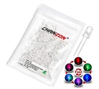 Chanzon 100 pcs 5mm RGB Multicolore Clignotement Rapide (Changement de Couleur Multicolore) Dynamique LED Lumières à Diode (Clignotante Ronde CC) Ampoule Lumineuse Lampes ComposantsLight
