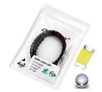 Chanzon 100 pcs SMD 1206 (3,2 mm x 1,6 mm) LED blanches Diode Lumières 3V 20mA Ampoule Lampes Composants électroniques Indicateur Diodes électroluminescentes
