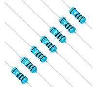 Chanzon 100pcs 1/2W (0.5W) 1 Ω ohm Résistance fixe à film métallique 0,01 ± 1% Tolérance 1R MF Résistances à trou traversant Limitation de courant Rohs Certifié