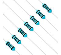 Chanzon 100pcs 1/4W (0.25W) 1.8K Ω ohm 1k8 Résistance fixe à film métallique 0.01 ± 1% Tolérance 1.8KR MF Résistances à trou traversant Limitation de courant Rohs Certifié