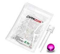CHANZON 100pcs 5mm Rose Plat Top LED Diode