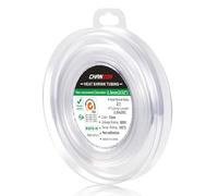 Chanzon 2:1 Ratio 3/32" (2,5 mm) Gaine thermorétractable Rouleau de 8 pieds (2,5 m de longueur totale) Gaine en polyoléfine transparente/transparente Rétractable 2 à 1,1 pièces