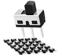 Chanzon 25pièces 1p2t interrupteur à glissière 2positions ON/OFF SPDT 5mm Mini Panneau Commutateur à Glissière 3broches Micro-Interrupteur à Bascule à Verrouillage