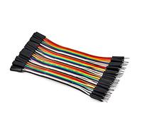 Chanzon 40 pièces 10 cm mâle à femelle Jumper wire Dupont câble ligne connecteur 40 broches pour Arduino Raspberry pi planche à pain électronique carte de circuit imprimé Protoboard
