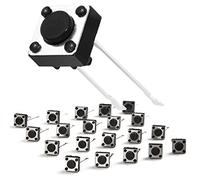 Chanzon Interrupteur tactile à bouton-poussoir 6 x 6 x 4,3 mm Micro Momentané 2 broches 20 pcs SPST Commutateurs à bouton-poussoir Commutateurs Dip Touch Commutateur pour platine d'expérimentation