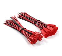 Chanzon JST SYP/RC (10/15/20 cm) 15 Paires mâle + Femelle 2 Broches Mini connecteur 20awg câble d'extension 2 Broches 2,5 mm Pas Micro Prise Adaptateur pour SYR LED RC lumières Fil Batterie