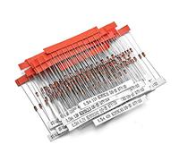Chanzon Kit assorti de diodes Zener 34 valeurs 0,5 W (2V 2,2V 2,4V 2,7V 3V 3,3V 3,6V 3,9V 4,3V 4,7V 5,1V 5,6V 6,2V 6,8V 7,5V 8,2V 9,1V 10V 11V 12V 13V 15V 16V 18V 22V 24V 27V 30V 33V 36V 39V 43V 47V)