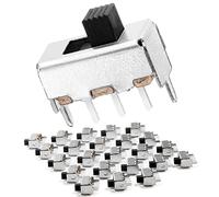 Chanzon SPDT Lot de 25 mini interrupteurs à glissière verticaux 1p2t 2 positions 3 mm pour circuit imprimé Arduino platine électronique DIP miniature