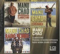 Chao, Manu - Coffret 3 CD : Clandestino / Proxima Estaçion Esperanza / Radio Bemba Sound System