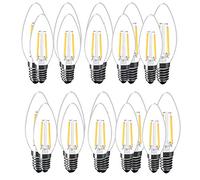 Chao Zan 20X Ampoule LED E14 Flamme Forme Bougie - 2W E14 Ampoules Bougie à LED - 2700K Blanc Chaud,200LM Super Lumineux,220V