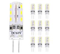 Chao Zan Ampoule LED G4 1.5W,DC 12V Ampoule à économie d'énergie,360° Angle de faisceau,Non-Dimmable (Blanc Froid, 10 Unité)