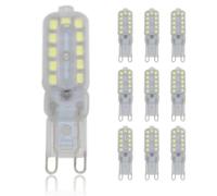 Chao Zan Ampoules LED 5W, AC 220V, Ampoules Lampe à Led à Douille G9, Angle de Faisceau 360°, Non dimmable (Blanc Froid, 10 Unité)
