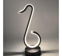 Chao Zan Lampe de Chevet Adulte Chambre,Lampe de Table Moderne et Créative à LED Chaude Spirale,Lampe en Métal de Lecture Côté Lit Salon Déco,Irrégulière Lampe de Bureau Changement de Couleur Hôtel