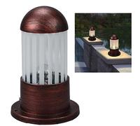 Chao Zan Lampe de Jardin Exterieur, Borne lumineuse, IP65 Etanche Eclairage, douille E27, pour les chemins, pelouses,Ampoule non Incluse (A)