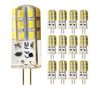 Chao Zan Lot de 12 ampoules LED G4, 1,5 W, 3 W, 4 W, 4,5 W, 12 V, angle d'éclairage 360 °, blanc chaud 3000 K, intensité non variable, en silicone, intensité non variable, lot de 12 (CC 3 W)