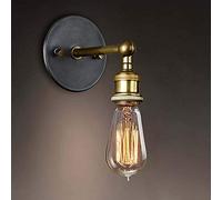 Chao Zan Rétro Luminaire Applique Murale Style Industriel Réglable Finition de Laiton Éclairage Vintage Edison Lampe Douille E27 pour pour Décoration de Maison, Bar, Restaurants, Café, Club
