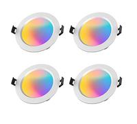 Chao Zan Spot encastrable LED Bluetooth Mesh 5W Downlights dimmable RGBWC Intelligent App dimming downlight en couleur plafonnier, plafonnier pour salle de bain, salon, cuisine, ktv, bars, lot de 4