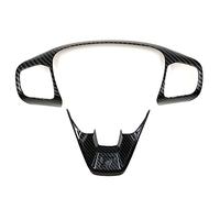 CHAOBAO Accessoires d'autocollant de garniture de couverture de volant intérieur de style adaptés for Ford Focus Kuga Escape 2018 2020 Fiesta MK8 Bronco ABS voiture Autocollant de garniture de couvert