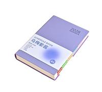 Chaochao Cahier en simili cuir super épais pour étudiants Simple et pratique Calendrier Violet