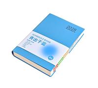 Chaochao Super Épais Simili Cuir Cahier Étudiant Simple et Pratique-Bleu