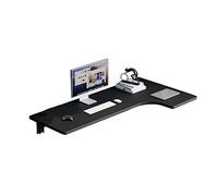 CHAOHAOKE Bureau d'angle en forme de L - Montage mural et pliable - Idéal pour le bureau à domicile, la chambre à coucher, la salle de bain et le balcon - Solution de travail peu encombrante