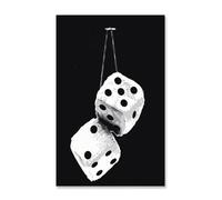 CHAOJIART Affiche d'art noir et blanc sans boule, thème club de billard, peinture sur toile murale pour décoration de salon, 60 x 90 cm, 2 cadres internes