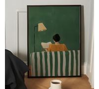 CHAOJIART Tableau sur toile « Couronne de fleurs inspirante », affiche vintage, pour la décoration de la maison, du bureau, du salon ou de la chambre (60 x 90 cm, sans cadre)