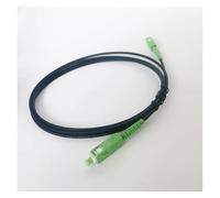 CHAOMIN Câble de dérivation à fibre optique monomode SC/APC vers SC/APC - Rallonge intérieure de 2 M/3 M for une communication fiable(Black,200cm SC/apc)