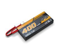 ChaonGhemieux Batterie Lipo Souple 7,4 V 400 mAh avec Prise JST, pièces de Rechange compatibles avec l'avion Volantex F4U Corsair 76803 RC Warbird sans balais