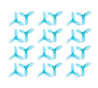 ChaonGhemieux Hélice PC FPV D2.5 à 3 pales de 2.5 Pouces, Trou de 1.5mm, for Drone FPV à Moteur 1404, for SpeedyBee BEE25, unité d'air d-ji O4, 24 pièces/12 Paires(Blue)