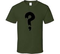 CHAOOFANG Gravity Falls SOOS Question Mark Military Green T Shirt M