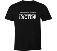 CHAOOFANG Men's T-Shirt The Main Reason for Stress is Daily Co@nt@AC@t with Idiots