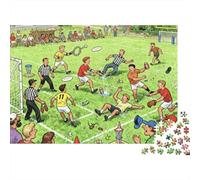 Chaos au Tournoi de Frisbee Ultime Puzzle en Bois Imperméable DIY Puzzles De 1000 Pièces pour Adultes Défi Et Casse-tête Jeux De Stimulants