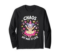 Chaos But Make It Cute Girlfriend Visage De Clown Clowngirl Manche Longue