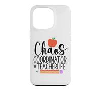 Chaos Coordinator Teacher Life 1er Jour école enseignement Coque pour iPhone 13 Pro
