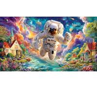 Chaos d'avion Wham au-Dessus du Village Puzzle pour Adultes 1000 pièces Jeu éducatif détente Cadeau Amusant & Activité Maison pour Adultes et Enfants de 12+ Ans 38x52cm/1000pcs
