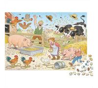 Chaos de Ferme Puzzle en Bois Imperméable DIY Puzzles De 1000 Pièces pour Adultes Cadeaux Amusant De Décoration pour La Maison