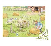 Chaos de la Saison Lambing Puzzle en Bois Imperméable Puzzles De 1000 Pièces pour Adultes Défi Et Casse-tête Jeux De Stimulants