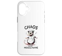 Chaos est Mon deuxième prénom - Funny Possum Coque pour iPhone 16 Plus
