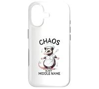 Chaos est Mon deuxième prénom - Funny Possum Coque pour iPhone 17
